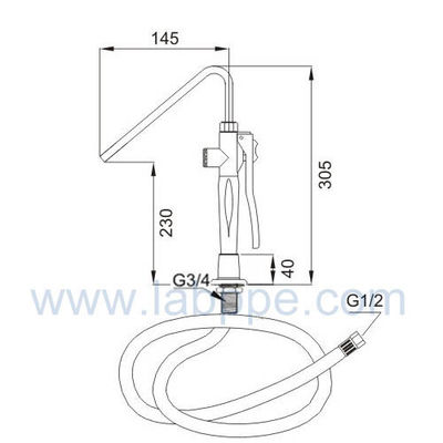 SH755K6-bottle washer,deck mounted bottle washer in laboratory