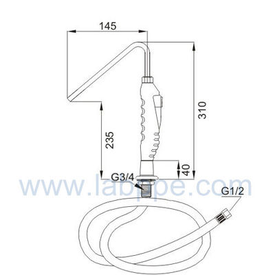 SH755K61-bottle washer,deck mounted bottle washer in laboratory