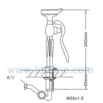 SH755A1-emergency eye wash eye wash station safety shower brass sprayer faucet mounted eyewash drench shower