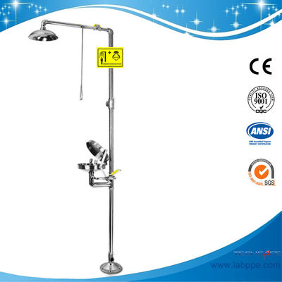 SH712BSC-dust cover emergency shower and eye wash,sfety shower and eyewash fountain