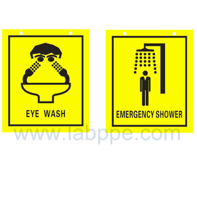 SHS2030-Safety shower and eyewash sign,PVC safety sign