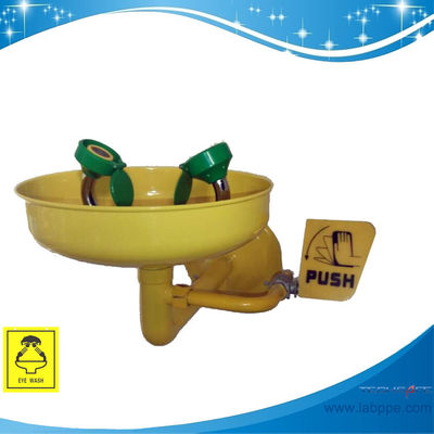 SH359DY-Wall mounted emergency eye wash SUS304 eye wash ANSI CE eyewash station dust shield 304 stainless steel