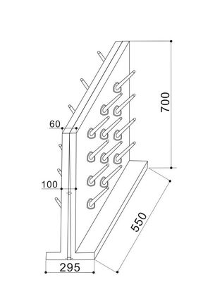 SH361AA-Lab Glassware Drying Rack/Pegboard,550*700mm