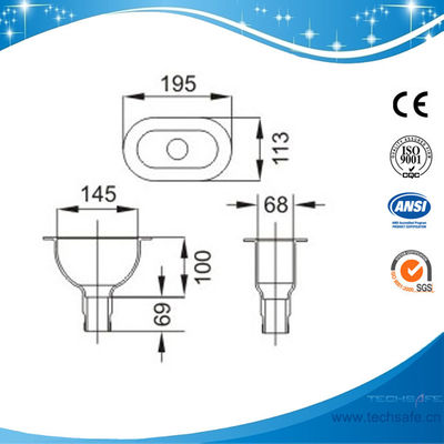 SHP4-Cup Sink,195*113*170mm,laboratory sinks,Lab sink,Lab sink Drain,Lab Flume,Lab trough