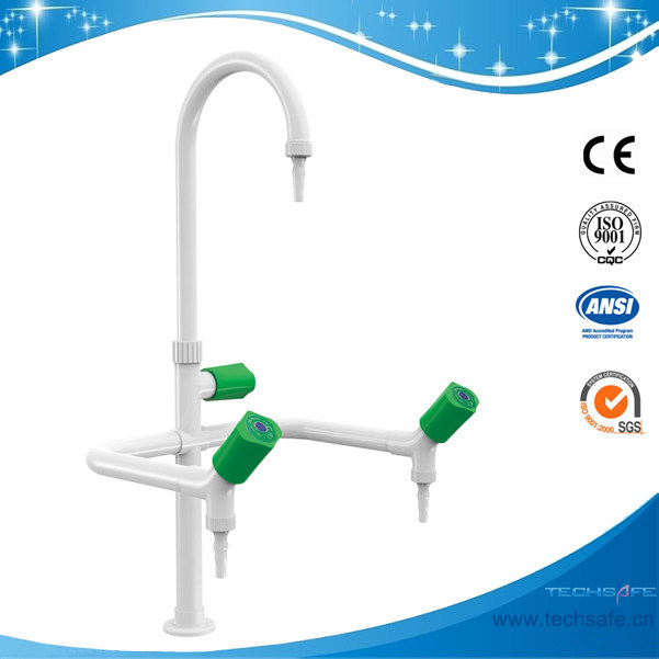 SHA1-Three Way/Triple outlet Lab Tap/Faucet,brass,360°swing,White/lever handle optional